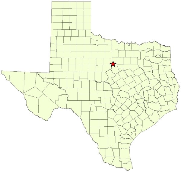 Location of Proposed Acquisition in Palo Pinto County, Palo Pinto Mountains State Park