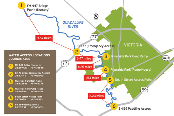 Area map of Victoria Paddling Trail