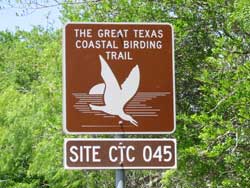 Great Texas Birding Classic sign