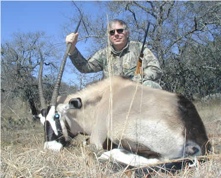 Hunter With Harvested Gemsbok