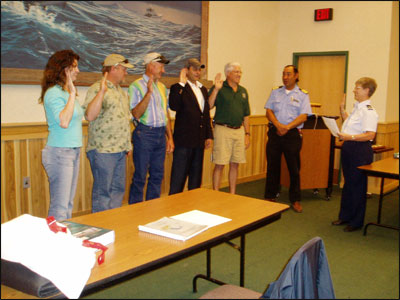 USCG Swearing In For TPWD Staff