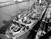 1944-1946 08 USS Queens Stern Aerial 12-15-44