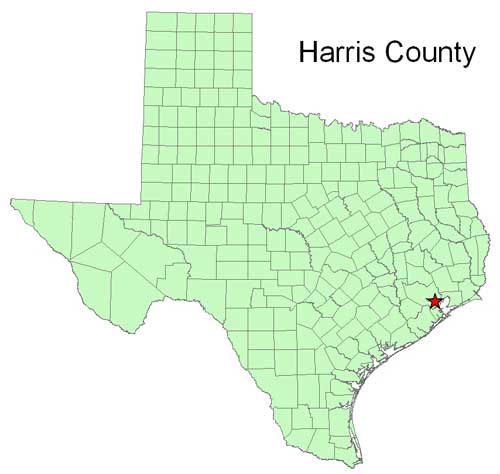 Location of proposed State Parks Region 4 Headquarters building in relation to the state of Texas