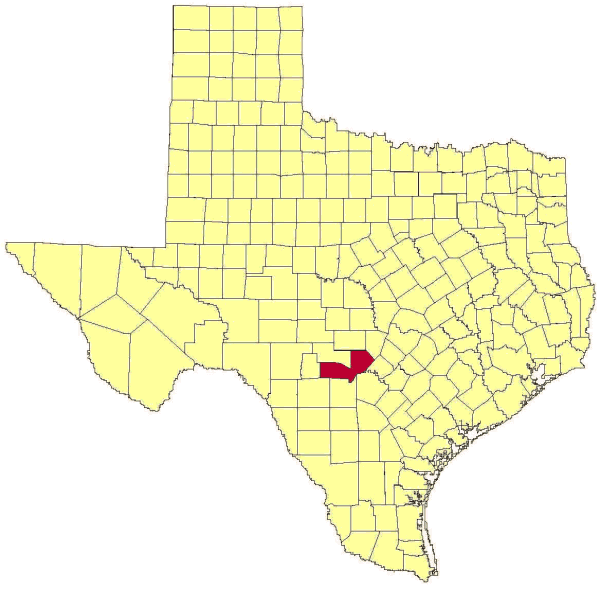 Location Map, Kendall and Bandera Counties, 3K Ranch