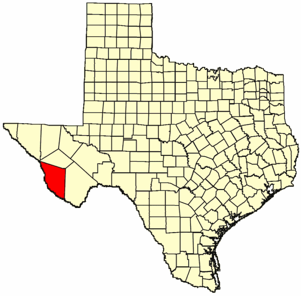 Location Map for Big Bend Ranch State Park