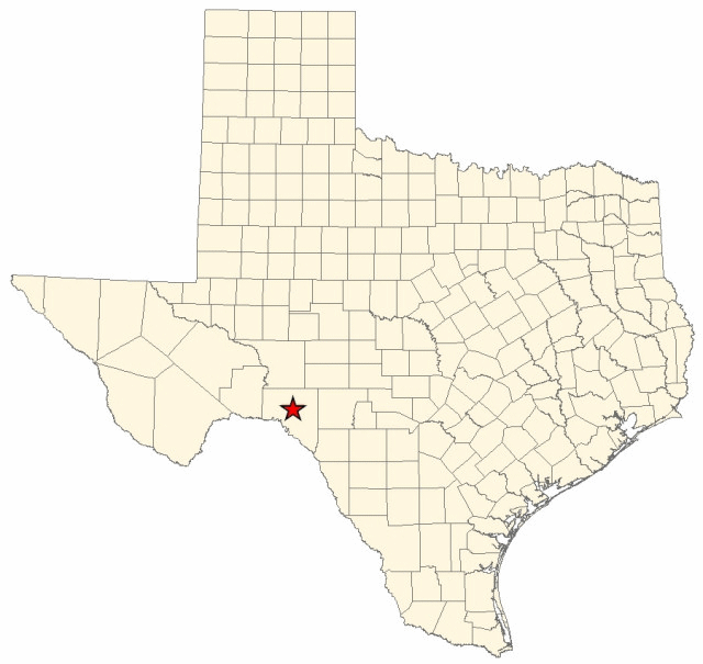 Location of Devils River Ranch in Val Verde County