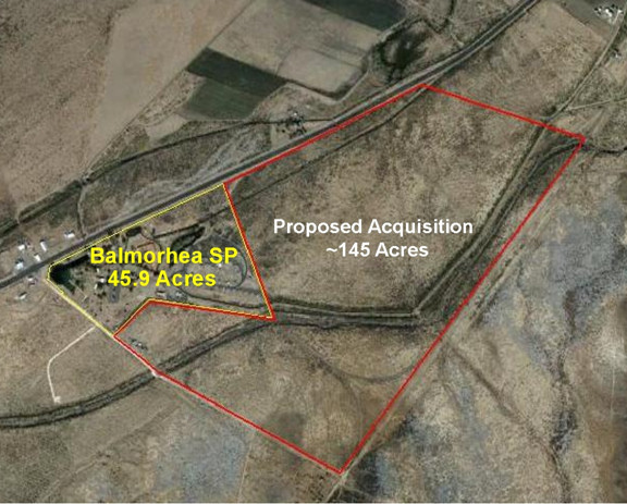 Site Map for Subject 145-Acre Tract (outlined in red)