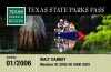 Texas State Parks Pass 2005-2006
